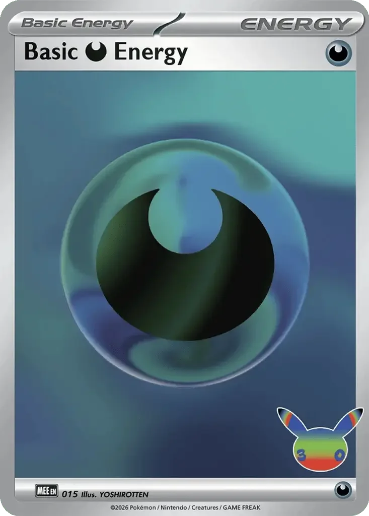 Darkness Energy Pokemon 30th Anniversary Card List Celebration