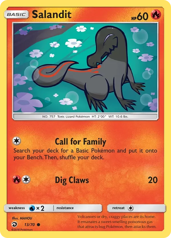 Card 13 Pokémon card from Dragon Majesty set