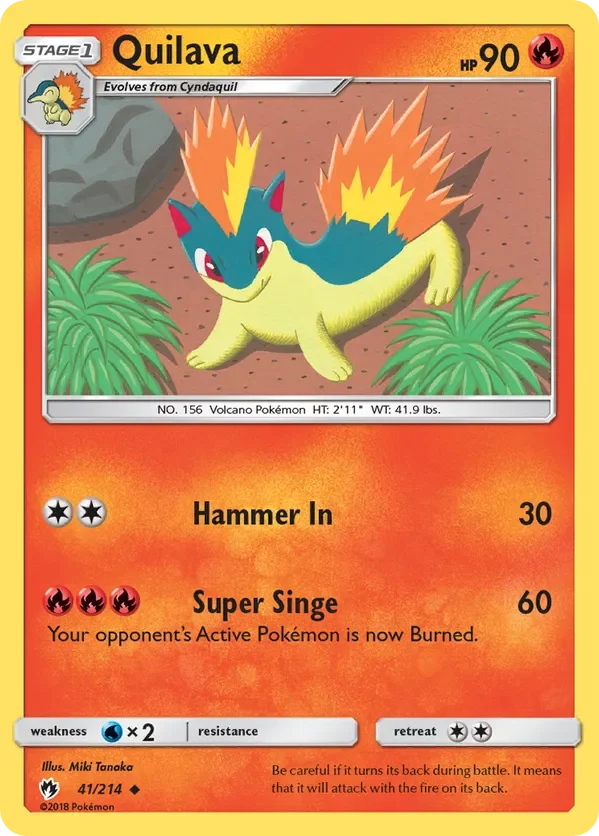 Card 41 Pokémon card from Lost Thunder set