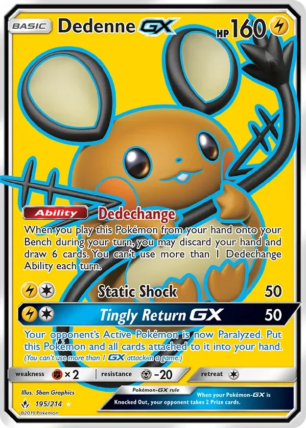 Card 195 Pokémon card from Unbroken Bonds set