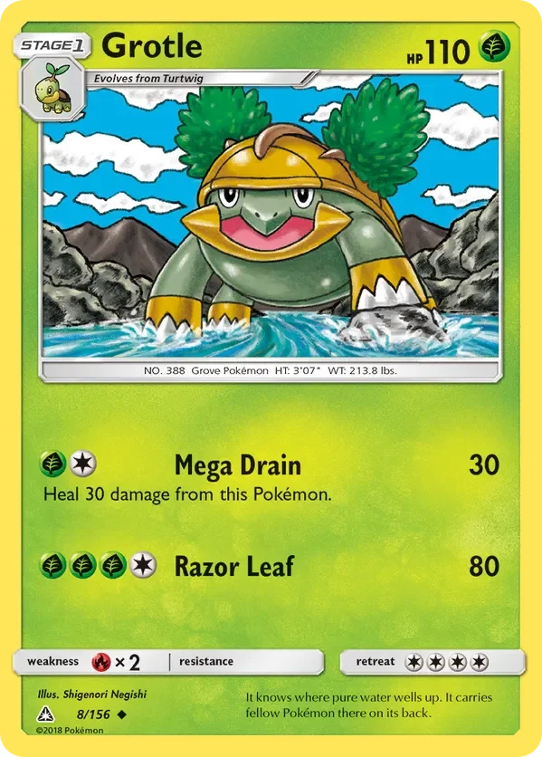 Card 8 Pokémon card from Ultra Prism set