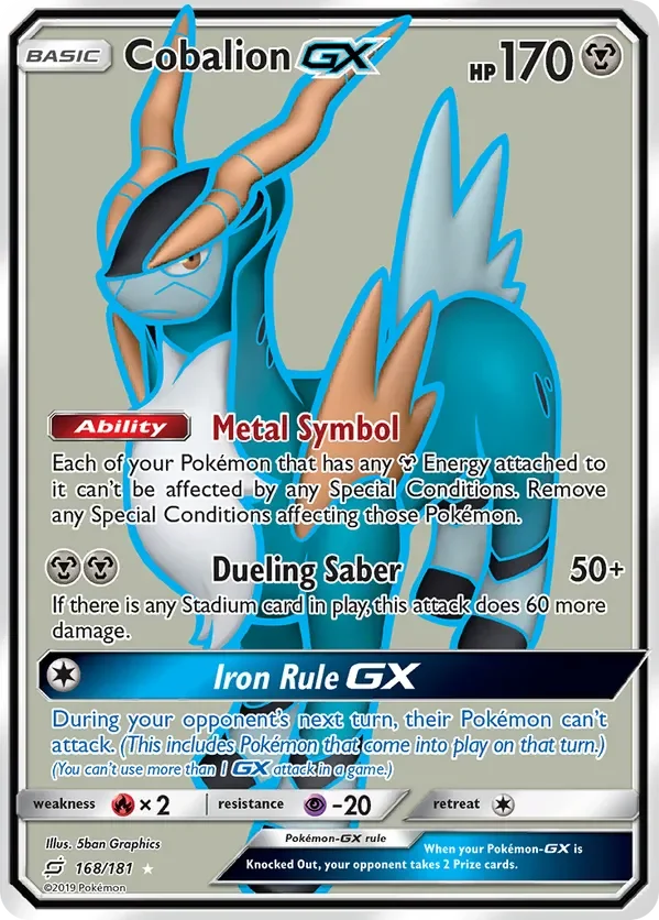 Card 168 Pokémon card from Team Up set