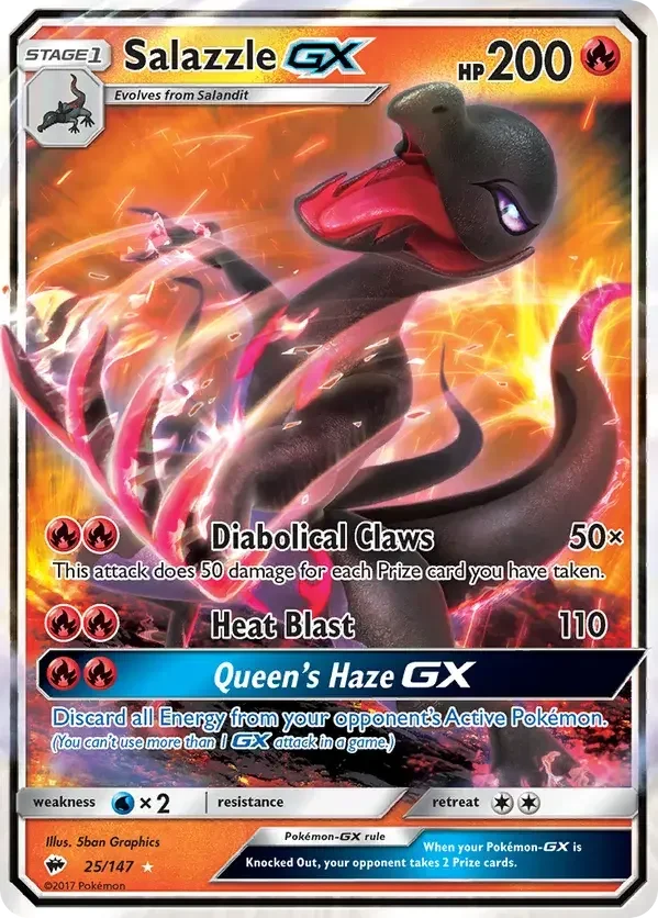 Burning Shadows 25 Pokémon card