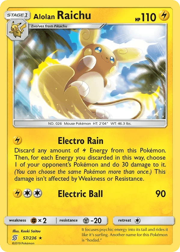 Card 57 Pokémon card from Unified Minds set