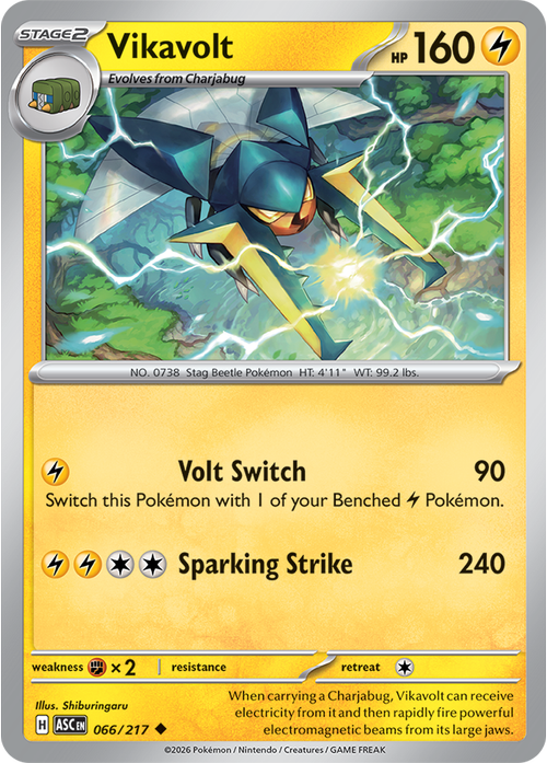 066/217 Jolteon from Ascended Heroes Uncommon