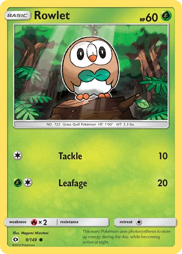 Card 9 Pokémon card from Sun & Moon set