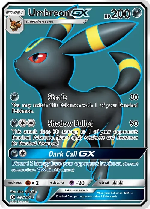 142/149 from Sun & Moon Base Full Art Pokemon Card