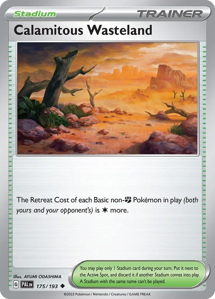 Wasteland 175 Pokemon card from Paldea Evolved set