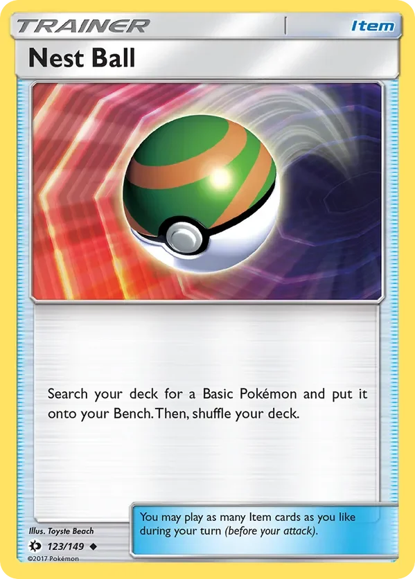 Card 123 Pokémon card from Sun & Moon set