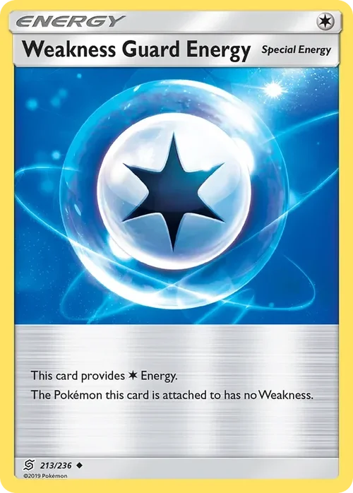213/236 Weakness Guard Energy Uncommon Trainer Card