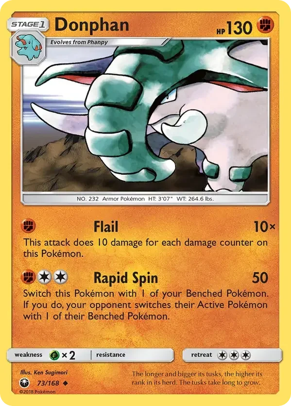 Pokémon card 73 from Celestial Storm set