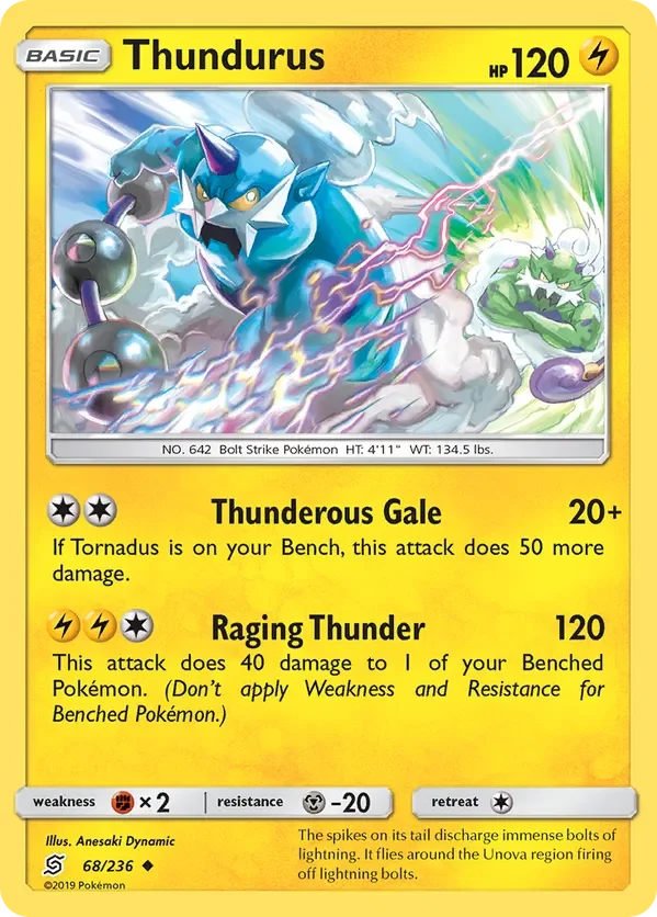 Card 68 Pokémon card from Unified Minds set