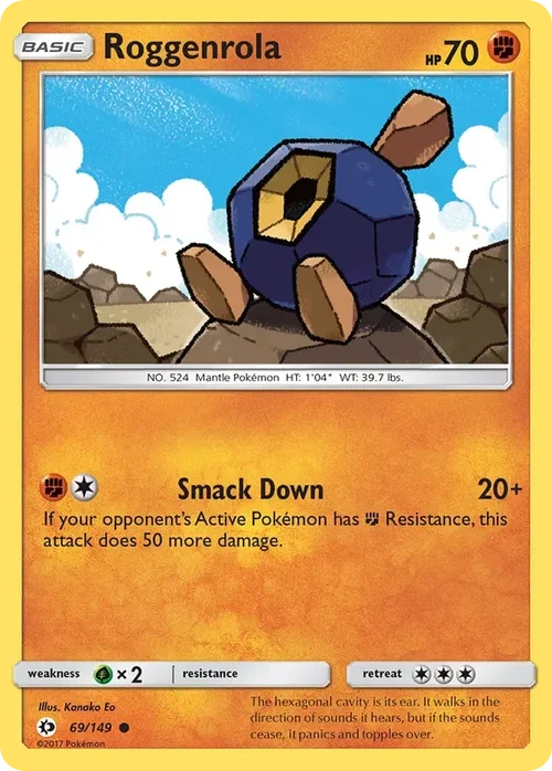 69/149 from Sun & Moon Base Common Pokemon Card