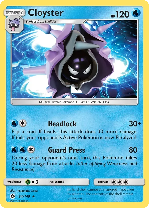 Card 34 Pokémon card from Sun & Moon set