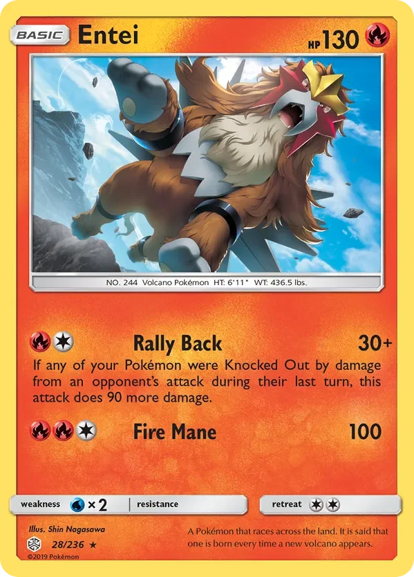 Card 28 Pokémon card from Cosmic Eclipse set