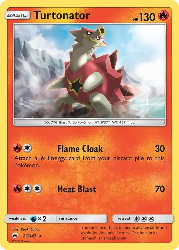Burning Shadows 26 Pokémon card