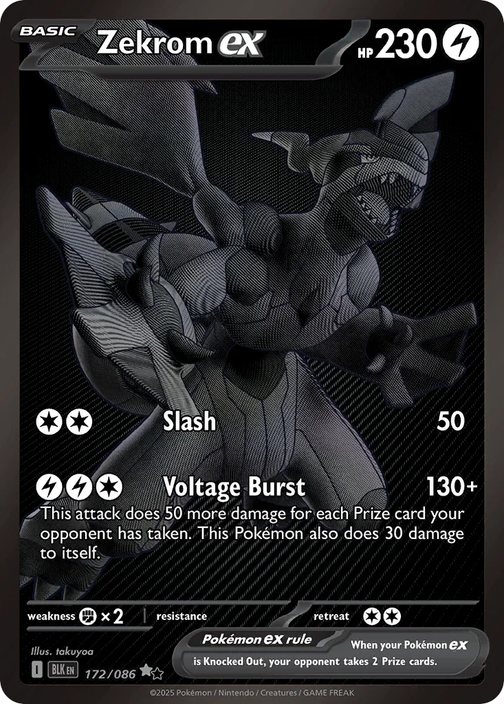 Zekrom Black White Rare Black Bolt