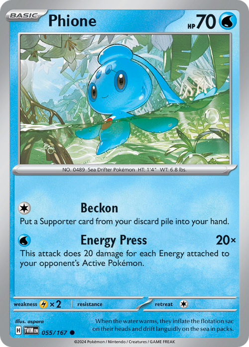 055/167 from Twilight Masquerade Card List Common Pokemon Card