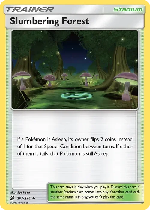207/236 Slumbering Forest Uncommon Trainer Card