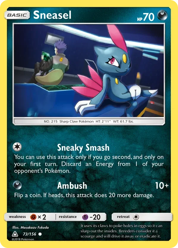 Card 73 Pokémon card from Ultra Prism set