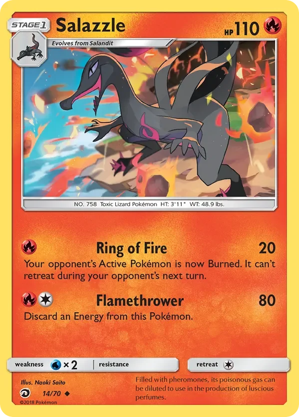 Card 14 Pokémon card from Dragon Majesty set