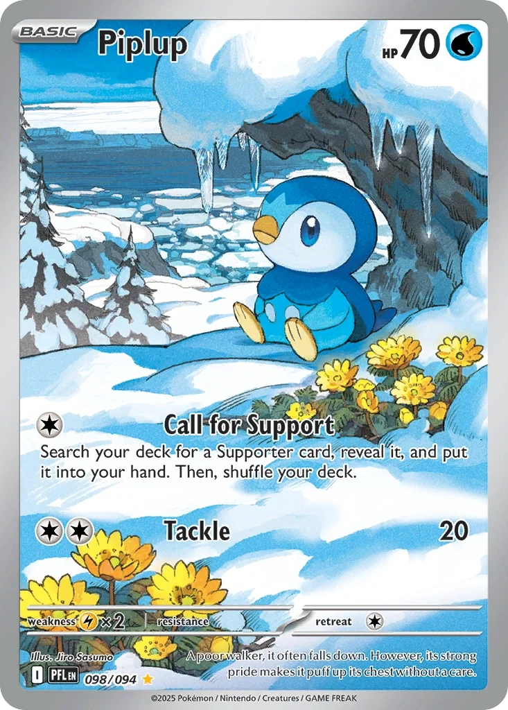 Piplup Illustration Rare from Phantasmal Flames