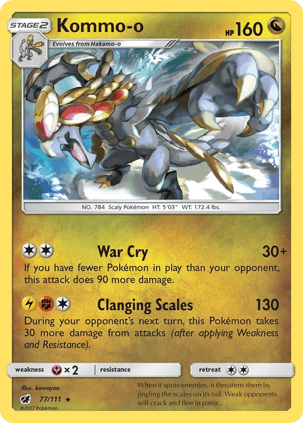 Card 77 Pokémon card from Crimson Invasion set