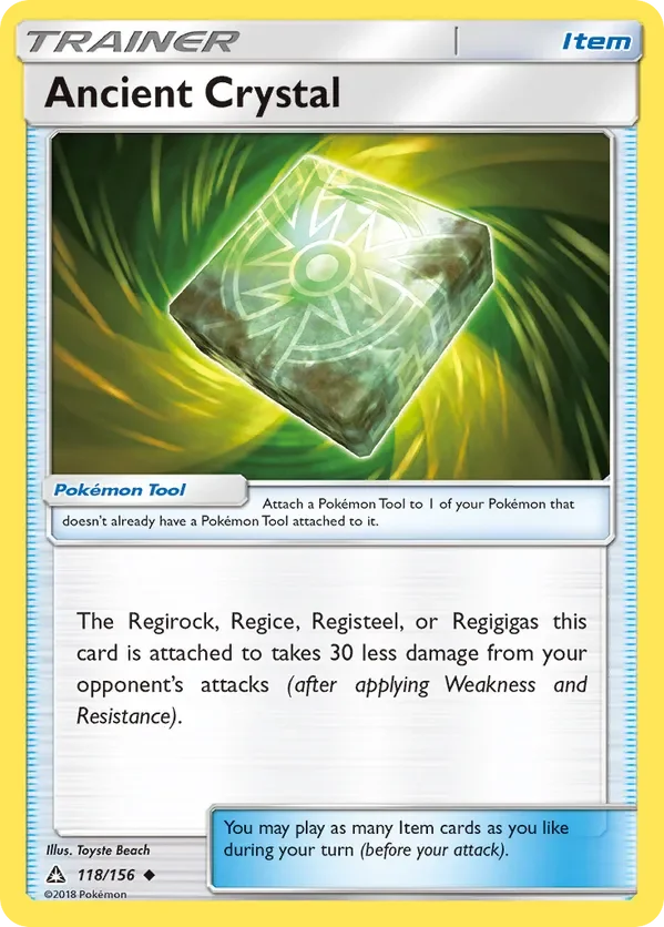 Card 118 Pokémon card from Ultra Prism set
