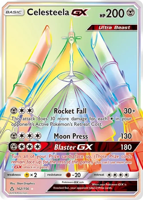 162/156 from Ultra Prism Rainbow Rare Pokemon Card