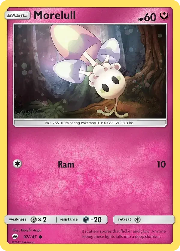 Burning Shadows 97 Pokémon card