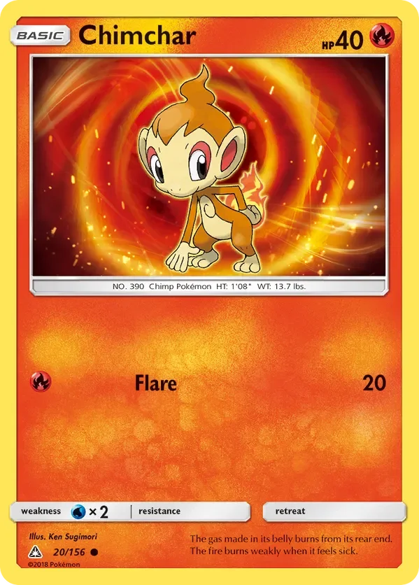Card 20 Pokémon card from Ultra Prism set