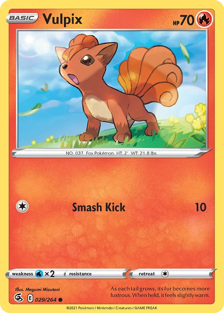 Appletun V 29 Pokemon card from Fusion Strike set