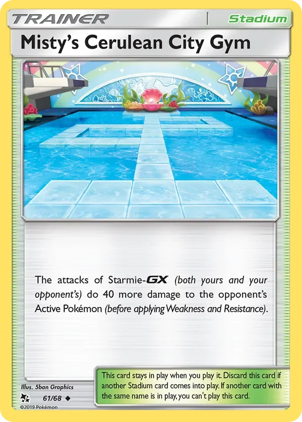 Card 61 Pokémon card from Hidden Fates set