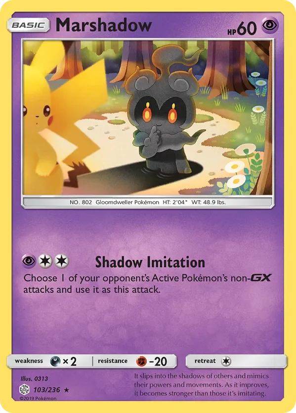 Card 103 Pokémon card from Cosmic Eclipse set