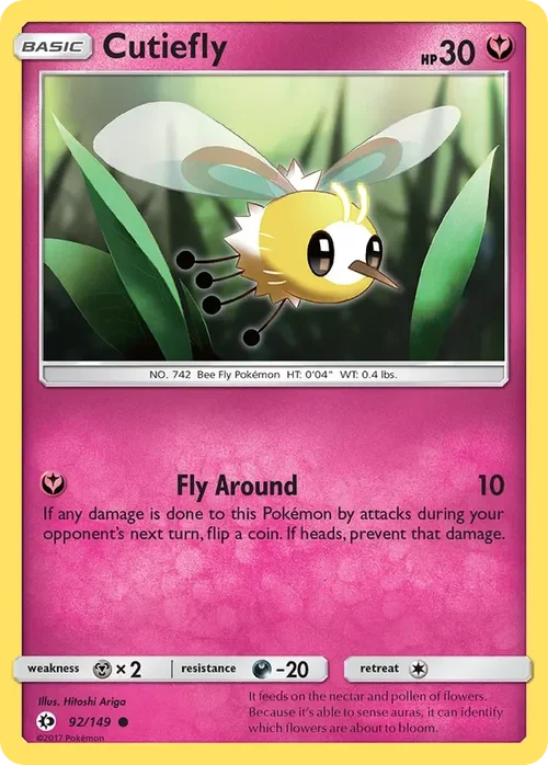 92/149 from Sun & Moon Base Common Pokemon Card