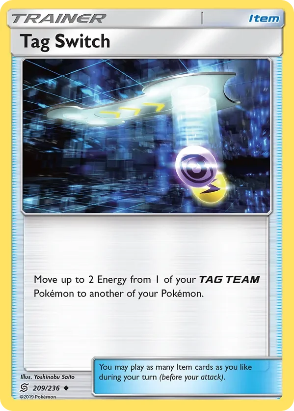 Card 209 Pokémon card from Unified Minds set