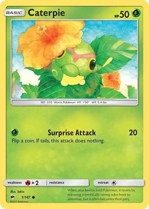 1/147 from Burning Shadows Common Pokemon Card