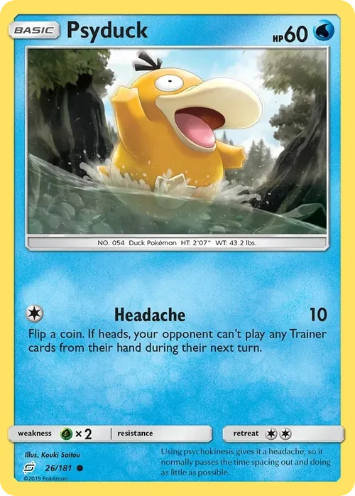 26/181 Psyduck Common Pokemon Card