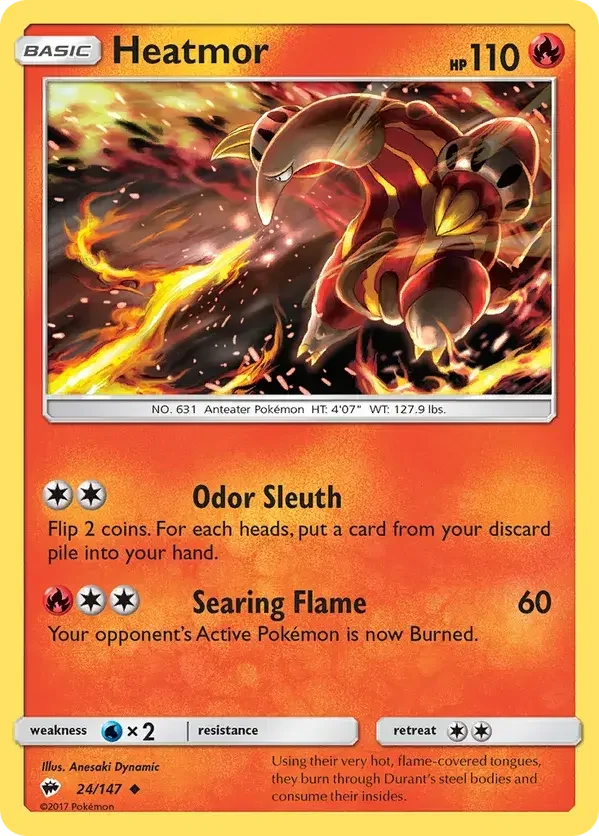 Burning Shadows 24 Pokémon card