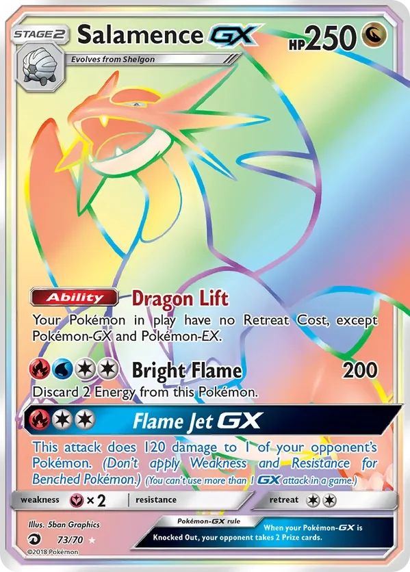Card 73 Pokémon card from Dragon Majesty set