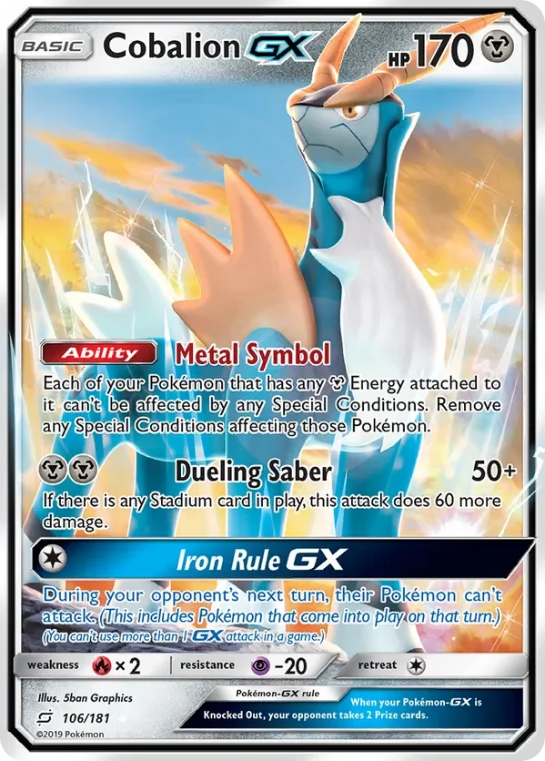 Card 106 Pokémon card from Team Up set