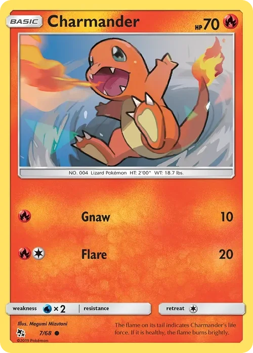 7/68 Charmander Common Pokemon Card
