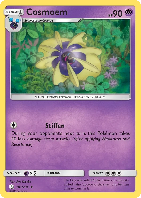 Card 101 Pokémon card from Cosmic Eclipse set