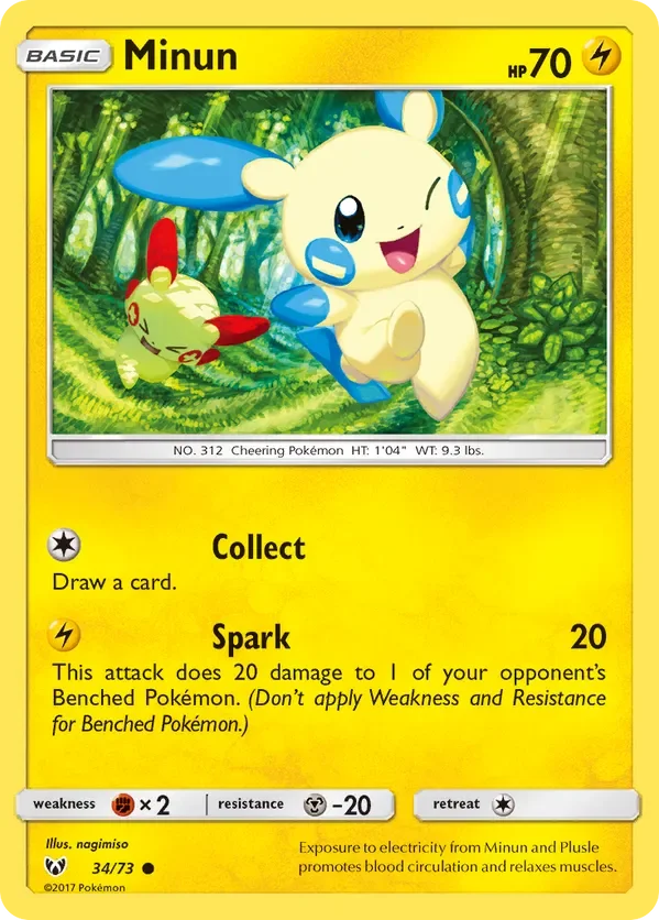 Card 34 Pokémon card from Shining Legends set