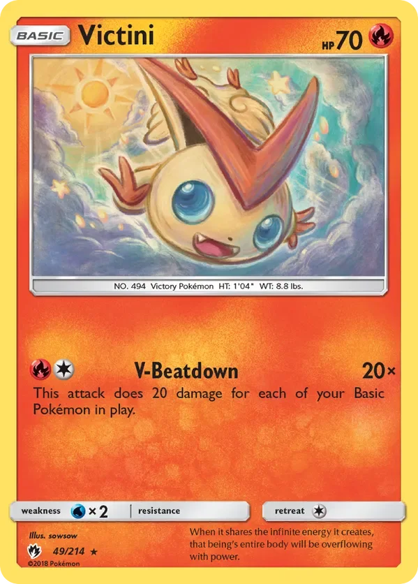 Card 49 Pokémon card from Lost Thunder set