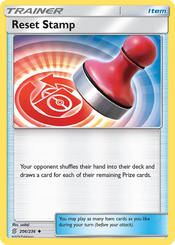 Card 206 Pokémon card from Unified Minds set