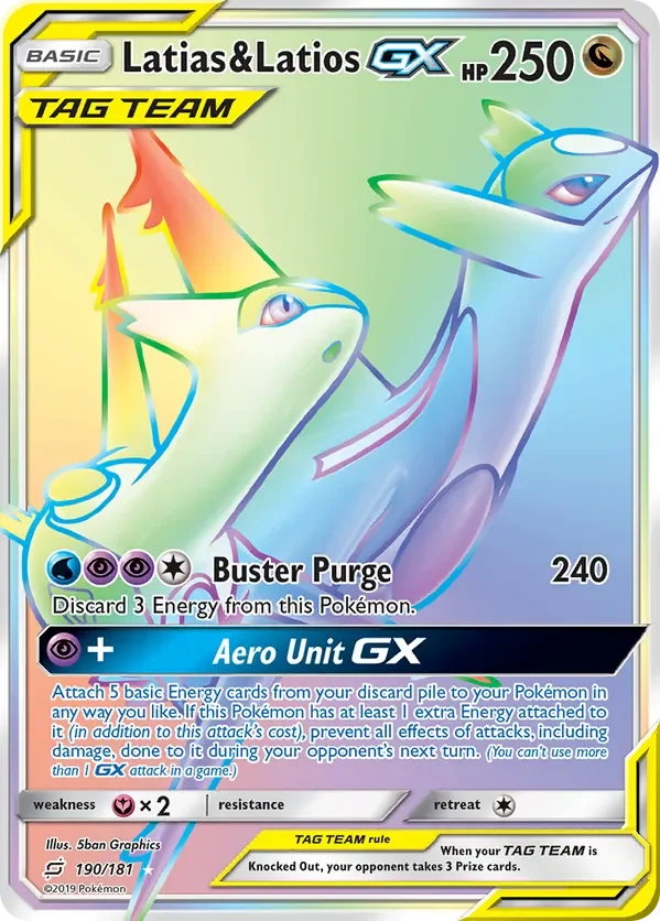 Card 190 Pokémon card from Team Up set