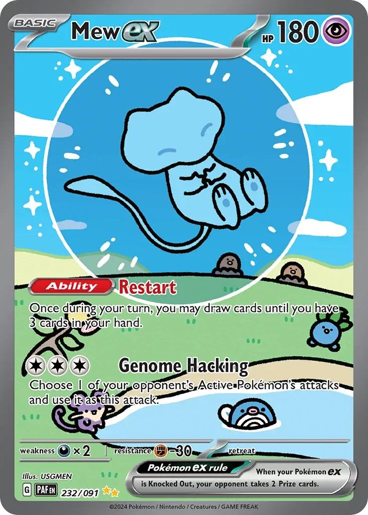 Paldean Fates Bubble Mew