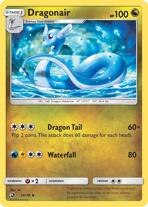 36/70 from Dragon Majesty Uncommon Pokemon Card