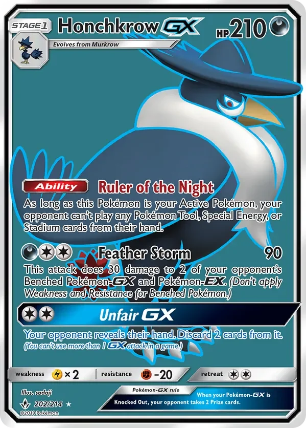 Card 202 Pokémon card from Unbroken Bonds set